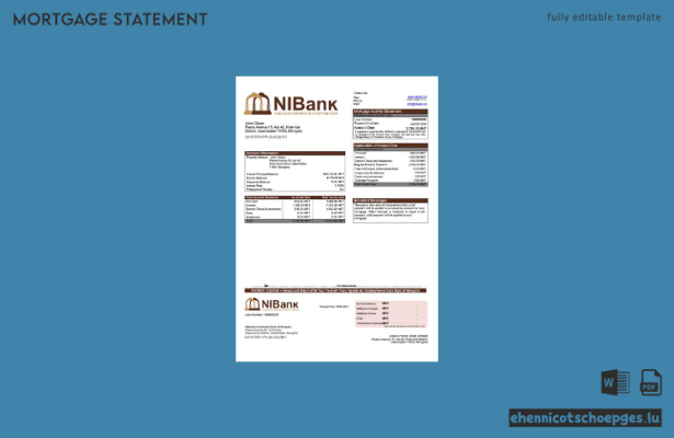 Beispiel eines Hypothekenauszugs der Mongolischen Nationalen Investitionsbank (Word- und PDF-Datei)